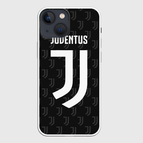 Чехол для iPhone 13 mini с принтом Juventus FC Pattern в Екатеринбурге,  |  | juventus | pattern | паттерн | форма | футбольная | юва | ювентус