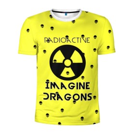 Мужская футболка 3D спортивная с принтом Imagine Dragons radioactive в Екатеринбурге, 100% полиэстер с улучшенными характеристиками | приталенный силуэт, круглая горловина, широкие плечи, сужается к линии бедра | Тематика изображения на принте: dragons | evolve | imagines | imagining | radioactive | вообрази драконов | имеджин драгонс | рок | хит