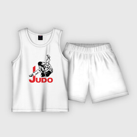 Детская пижама с шортами хлопок с принтом Дзюдо в Екатеринбурге,  |  | boxing | champion | fight | fist | japan | judo | jujutsu | kick | ring | sport | бой | дзюдзюцу | дзюдо | кулак | ринг | спорт | удар | чемпион | япония