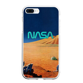 Чехол для iPhone 7Plus/8 Plus матовый с принтом NASA on Mars в Екатеринбурге, Силикон | Область печати: задняя сторона чехла, без боковых панелей | 