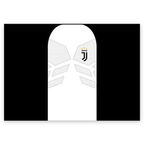 Поздравительная открытка с принтом JUVENTUS SPORT в Екатеринбурге, 100% бумага | плотность бумаги 280 г/м2, матовая, на обратной стороне линовка и место для марки
 | cr7 | fc | football | football club | juve | juventus | ronaldo | sport | роналдо | спорт | спортивные | униформа | фирменные цвета | фк | футбол | футбольный клуб | ювентус