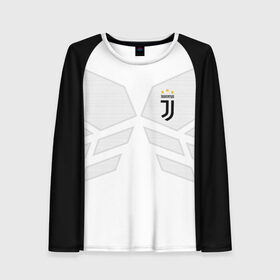 Женский лонгслив 3D с принтом JUVENTUS SPORT (НА СПИНЕ) в Екатеринбурге, 100% полиэстер | длинные рукава, круглый вырез горловины, полуприлегающий силуэт | cr7 | fc | football | football club | juve | juventus | ronaldo | sport | роналдо | спорт | спортивные | униформа | фирменные цвета | фк | футбол | футбольный клуб | ювентус