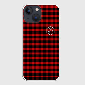 Чехол для iPhone 13 mini с принтом LINKIN PARK в Екатеринбурге,  |  | alteranative rock | chester bennington | linkin park | logo | mike shinoda | music | rap | rock | stripes | альтернативный рок | группа | клетчатая | линии | лого | музыка | полосы | реп | рок