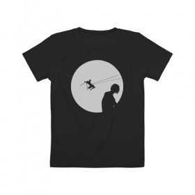 Детская футболка хлопок с принтом The Titan Killer в Екатеринбурге, 100% хлопок | круглый вырез горловины, полуприлегающий силуэт, длина до линии бедер | 