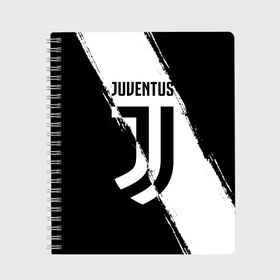 Тетрадь с принтом FC Juventus в Екатеринбурге, 100% бумага | 48 листов, плотность листов — 60 г/м2, плотность картонной обложки — 250 г/м2. Листы скреплены сбоку удобной пружинной спиралью. Уголки страниц и обложки скругленные. Цвет линий — светло-серый
 | fc juventus | juventus | криштиану роналду ювентус | фк ювентус | футбол | ювентус
