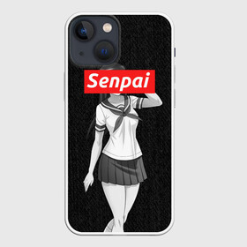 Чехол для iPhone 13 mini с принтом СЕНПАЙ   SENPAI в Екатеринбурге,  |  | ahegao | anime | kawai | kowai | otaku | senpai | sugoi | waifu | weeaboo | yandere | аниме | ахегао | вайфу | виабу | каваи | ковай | культура | отаку | сенпай | сугои | тренд | яндере