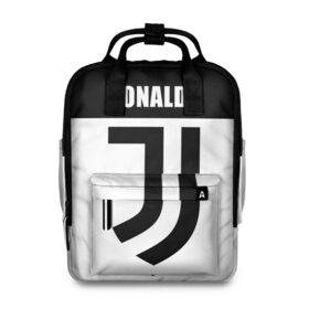 Женский рюкзак 3D с принтом Ronaldo Juventus в Екатеринбурге, 100% полиэстер | лямки с регулируемой длиной, сверху ручки, чтобы рюкзак нести как сумку. Основное отделение закрывается на молнию, как и внешний карман. Внутри два дополнительных кармана, один из которых закрывается на молнию. По бокам два дополнительных кармашка, куда поместится маленькая бутылочка
 | cr7 | cristiano ronaldo | football | juventus | криштиану роналду | роналдо | роналду | ювентус