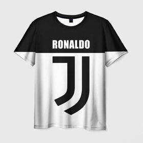 Мужская футболка 3D с принтом Ronaldo Juventus в Екатеринбурге, 100% полиэфир | прямой крой, круглый вырез горловины, длина до линии бедер | cr7 | cristiano ronaldo | football | juventus | криштиану роналду | роналдо | роналду | ювентус