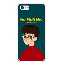 Чехол для iPhone 5/5S матовый с принтом Boulevard Depo Powerpuff Luv в Екатеринбурге, Силикон | Область печати: задняя сторона чехла, без боковых панелей | Тематика изображения на принте: boulevard depo | dead dynasty | luv | powerpuff | rap | rapper | бульвар депо | дэпо | кащенко | лав | мертвая династия | паверпаф | реп | русский рэпер