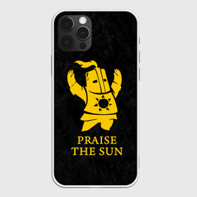 Чехол для iPhone 12 Pro Max с принтом PRAISE THE SUN в Екатеринбурге, Силикон |  | dark souls | game | gamer | knight | play | player | praise the sun | дарк соулс | доспехи | игры | надпись | рыцарь | темные души