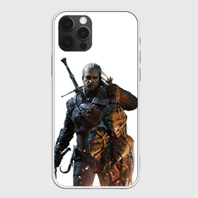 Чехол для iPhone 12 Pro с принтом The Witcher в Екатеринбурге, силикон | область печати: задняя сторона чехла, без боковых панелей | witcher | ведьмак | геральт