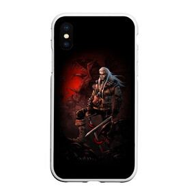 Чехол для iPhone XS Max матовый с принтом The Witcher в Екатеринбурге, Силикон | Область печати: задняя сторона чехла, без боковых панелей | witcher | ведьмак | геральт