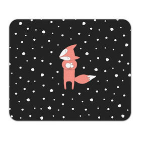 Коврик прямоугольный с принтом Лисичка и Снежки в Екатеринбурге, натуральный каучук | размер 230 х 185 мм; запечатка лицевой стороны | Тематика изображения на принте: fox | зима | лис | лиса | лисы | снег | снежок