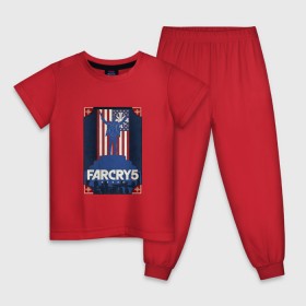 Детская пижама хлопок с принтом Far Cry 5 в Екатеринбурге, 100% хлопок |  брюки и футболка прямого кроя, без карманов, на брюках мягкая резинка на поясе и по низу штанин
 | 