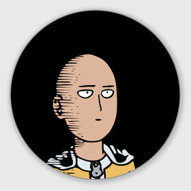 Коврик круглый с принтом One-Punch Man Ванпачмен в Екатеринбурге, резина и полиэстер | круглая форма, изображение наносится на всю лицевую часть | onepunch | аниме | анимэ  | вапначмен | генос | пачмен