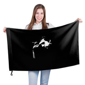 Флаг 3D с принтом Высоцкий в Екатеринбурге, 100% полиэстер | плотность ткани — 95 г/м2, размер — 67 х 109 см. Принт наносится с одной стороны | владимир высоцкий | высоцкий
