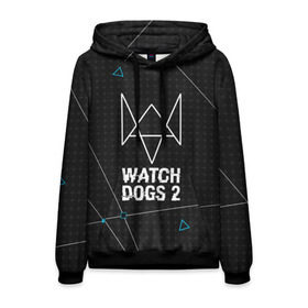 Мужская толстовка 3D с принтом WATCH DOGS 2 в Екатеринбурге, 100% полиэстер | двухслойный капюшон со шнурком для регулировки, мягкие манжеты на рукавах и по низу толстовки, спереди карман-кенгуру с мягким внутренним слоем. | Тематика изображения на принте: action | ct os | ded sec | fox | gamer | hacker | player | watch dogs | watch dogs 2 | знак лиса | хакер