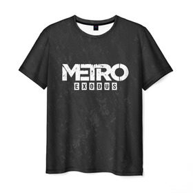 Мужская футболка 3D с принтом METRO EXODUS в Екатеринбурге, 100% полиэфир | прямой крой, круглый вырез горловины, длина до линии бедер | exodus | horror | metro exodus | survival | игры | исход | метро | метро 2035