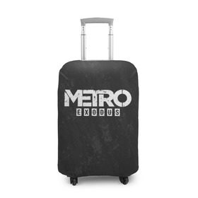 Чехол для чемодана 3D с принтом METRO EXODUS в Екатеринбурге, 86% полиэфир, 14% спандекс | двустороннее нанесение принта, прорези для ручек и колес | exodus | horror | metro exodus | survival | игры | исход | метро | метро 2035