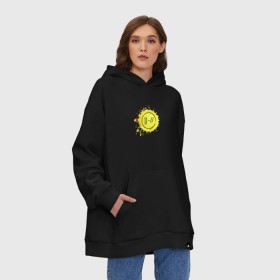 Худи SuperOversize хлопок с принтом Twenty One Pilots в Екатеринбурге, 70% хлопок, 30% полиэстер, мягкий начес внутри | карман-кенгуру, эластичная резинка на манжетах и по нижней кромке, двухслойный капюшон
 | 