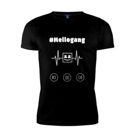 Мужская футболка премиум с принтом Mellogang в Екатеринбурге, 92% хлопок, 8% лайкра | приталенный силуэт, круглый вырез ворота, длина до линии бедра, короткий рукав | 