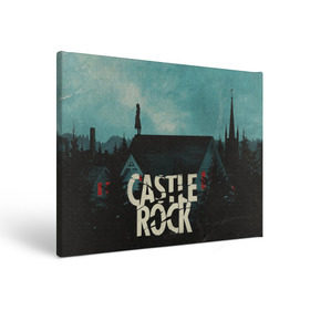 Холст прямоугольный с принтом Castle Rock в Екатеринбурге, 100% ПВХ |  | Тематика изображения на принте: castle rock | hulu | билл скарсгард | дж.дж. абрамс | касл рок | кубик в кубе | стивен кинг | шоушенк