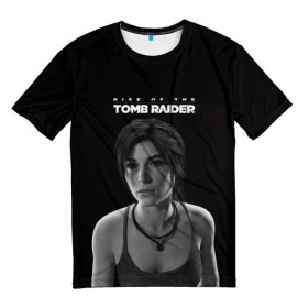 Мужская футболка 3D с принтом Rise if The Tomb Raider в Екатеринбурге, 100% полиэфир | прямой крой, круглый вырез горловины, длина до линии бедер | adventure | lara croft | tomb rider | археолог | гробниц | крофт | лара | приключения | расхитительница