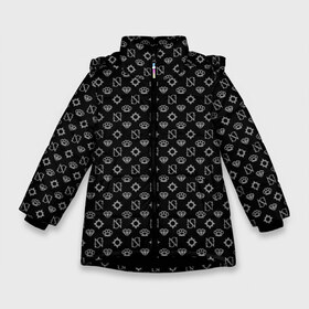 Зимняя куртка для девочек 3D с принтом GTA 5 Online Sessanta Nove #7 в Екатеринбурге, ткань верха — 100% полиэстер; подклад — 100% полиэстер, утеплитель — 100% полиэстер. | длина ниже бедра, удлиненная спинка, воротник стойка и отстегивающийся капюшон. Есть боковые карманы с листочкой на кнопках, утяжки по низу изделия и внутренний карман на молнии. 

Предусмотрены светоотражающий принт на спинке, радужный светоотражающий элемент на пуллере молнии и на резинке для утяжки. | Тематика изображения на принте: auto | grand | gta | gta5 | rockstar | sn | theft | гта | гта5 | рокстар | тревор