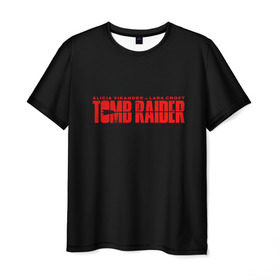 Мужская футболка 3D с принтом Tomb Raider в Екатеринбурге, 100% полиэфир | прямой крой, круглый вырез горловины, длина до линии бедер | adventure | lara croft | tomb rider | археолог | гробниц | крофт | лара | приключения | расхитительница
