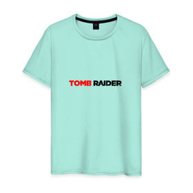 Мужская футболка хлопок с принтом Tomb Raider в Екатеринбурге, 100% хлопок | прямой крой, круглый вырез горловины, длина до линии бедер, слегка спущенное плечо. | 