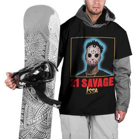 Накидка на куртку 3D с принтом 21 Savage в Екатеринбурге, 100% полиэстер |  | 21 savage | boomin | issa | metro | mode | numb | rap | trap | бешеный | сэведж | твени ван севедж | твенти