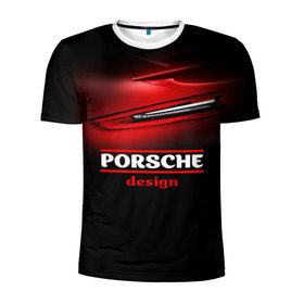 Мужская футболка 3D спортивная с принтом Porsche design в Екатеринбурге, 100% полиэстер с улучшенными характеристиками | приталенный силуэт, круглая горловина, широкие плечи, сужается к линии бедра | auto | porsche | porsche ag | авто | автомобиль | дизайн | машина | порше | суперкар | тачка