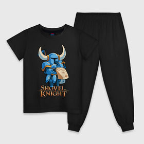 Детская пижама хлопок с принтом Shovel Knight (2) в Екатеринбурге, 100% хлопок |  брюки и футболка прямого кроя, без карманов, на брюках мягкая резинка на поясе и по низу штанин
 | 