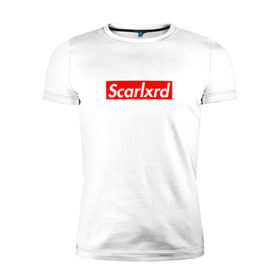 Мужская футболка премиум с принтом Scarlxrd (9) в Екатеринбурге, 92% хлопок, 8% лайкра | приталенный силуэт, круглый вырез ворота, длина до линии бедра, короткий рукав | 