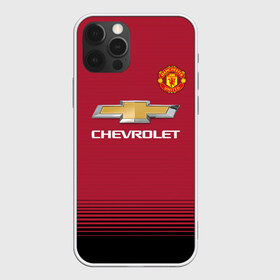 Чехол для iPhone 12 Pro Max с принтом Манчестер Юнайтед 18-19 в Екатеринбурге, Силикон |  | красный | футбольная форма