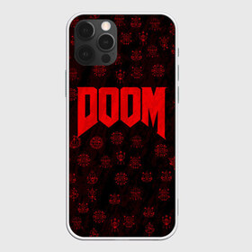 Чехол для iPhone 12 Pro Max с принтом DOOM в Екатеринбурге, Силикон |  | Тематика изображения на принте: devil | doom | hell | mark of the doom slayer | slayer | ад | гарнил | дум | знаки | иероглифы | компьютерные игры 2019 | преисподняя | символ | солдат