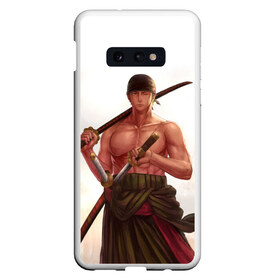 Чехол для Samsung S10E с принтом One Piece - Zoro в Екатеринбурге, Силикон | Область печати: задняя сторона чехла, без боковых панелей | большой | ван | воин | катана | куш | меч | пираты | пис | самурай