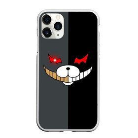 Чехол для iPhone 11 Pro матовый с принтом KUROKUMA x MONOKUMA в Екатеринбурге, Силикон |  | anime | bear | black  white | danganronpa | kurokuma | monodam | monokuma | monomi | monotaro | pink | rabbit | school | shirokuma | аниме | главарь | мoноми | монокума | черно белый | школа