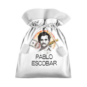 Подарочный 3D мешок с принтом Pablo Escobar в Екатеринбурге, 100% полиэстер | Размер: 29*39 см | escobar | loving pablo | эскобар