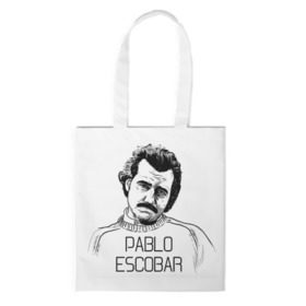 Сумка 3D повседневная с принтом Pablo Escobar в Екатеринбурге, 100% полиэстер | Плотность: 200 г/м2; Размер: 34×35 см; Высота лямок: 30 см | escobar | loving pablo | эскобар