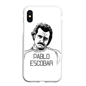 Чехол для iPhone XS Max матовый с принтом Pablo Escobar в Екатеринбурге, Силикон | Область печати: задняя сторона чехла, без боковых панелей | escobar | loving pablo | эскобар