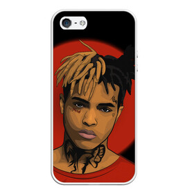 Чехол для iPhone 5/5S матовый с принтом XXXTentacion в Екатеринбурге, Силикон | Область печати: задняя сторона чехла, без боковых панелей | xxxtentacion