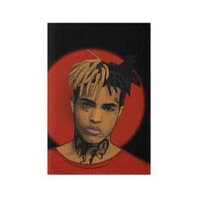 Обложка для паспорта матовая кожа с принтом XXXTentacion в Екатеринбурге, натуральная матовая кожа | размер 19,3 х 13,7 см; прозрачные пластиковые крепления | xxxtentacion