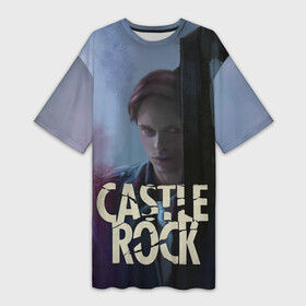 Платье-футболка 3D с принтом Castle Rock   shawshank prisoner в Екатеринбурге,  |  | castle rock | hulu | билл скарсгард | дж.дж. абрамс | касл рок | кубик в кубе | стивен кинг | шоушенк