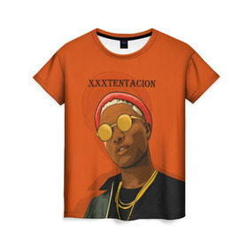 Женская футболка 3D с принтом XXXtentacion KING в Екатеринбурге, 100% полиэфир ( синтетическое хлопкоподобное полотно) | прямой крой, круглый вырез горловины, длина до линии бедер | king | swag | xxxtentacion