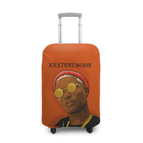Чехол для чемодана 3D с принтом XXXtentacion KING в Екатеринбурге, 86% полиэфир, 14% спандекс | двустороннее нанесение принта, прорези для ручек и колес | king | swag | xxxtentacion