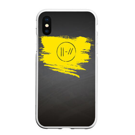 Чехол для iPhone XS Max матовый с принтом Twenty One Pilots в Екатеринбурге, Силикон | Область печати: задняя сторона чехла, без боковых панелей | 21 пилот | top | twenty one pilots | двадцать один пилот | пилоты