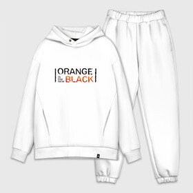 Мужской костюм хлопок OVERSIZE с принтом Orange Is the New Black в Екатеринбурге,  |  | orange is the new black | оранжевый  хит сезона