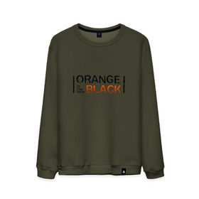 Мужской свитшот хлопок с принтом Orange Is the New Black в Екатеринбурге, 100% хлопок |  | orange is the new black | оранжевый  хит сезона
