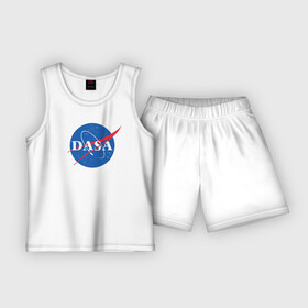 Детская пижама с шортами хлопок с принтом Даша (NASA) в Екатеринбурге,  |  | nasa | даша | космос
